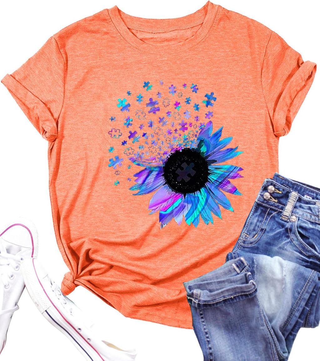 Bealatt Women's Sunflower Graphic Shirts Sunflower Pattern Print Tank Tops Casual Sleeveless Summer Tops Holiday Tee Shirt Mother Shirt