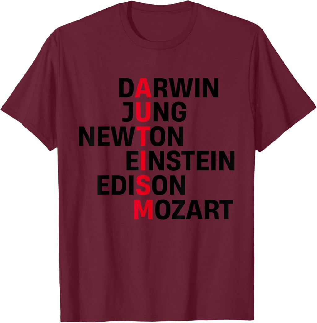 Darwin Jung Newton Einstein Edison Mozart Autism Awareness
