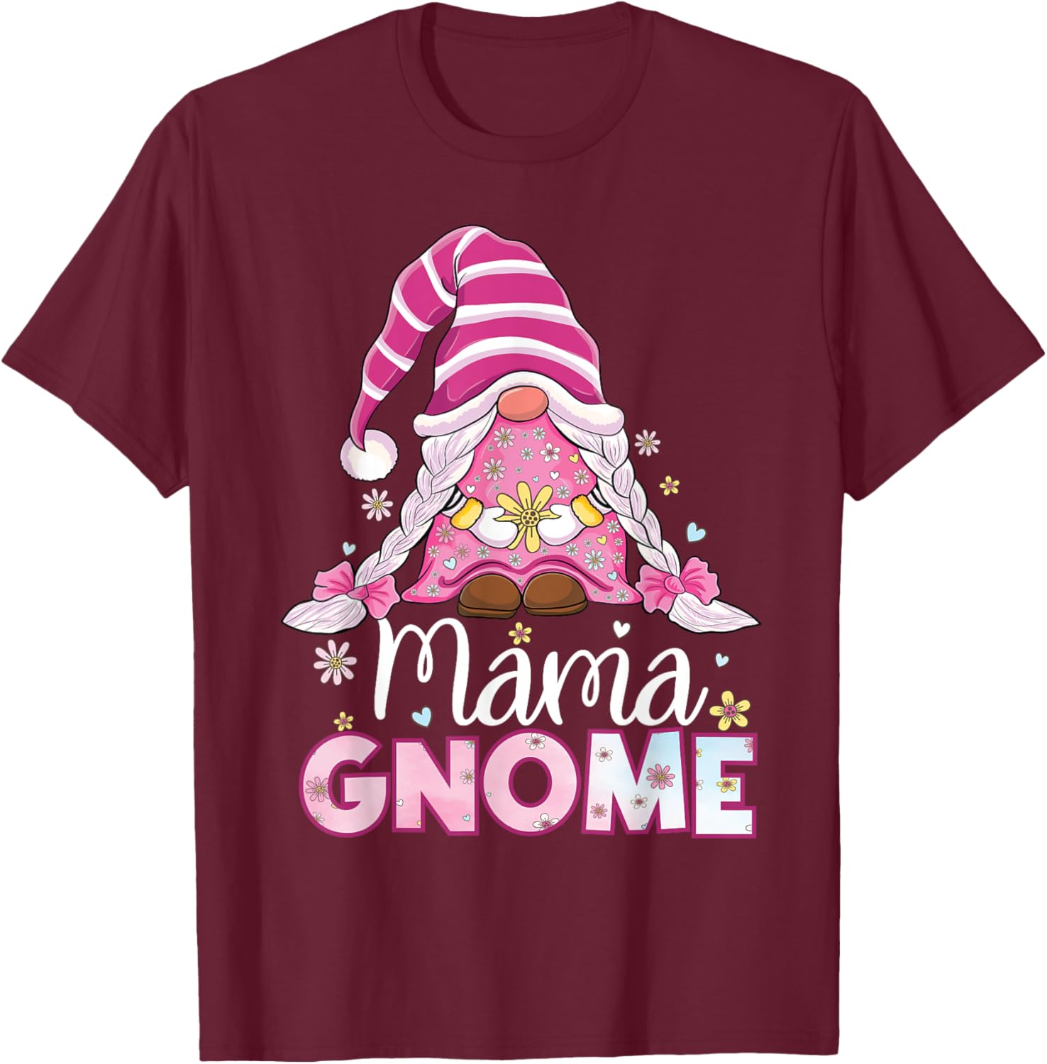 Flower For Mom Gnomies Cute Gnome Mom Happy Mother's Day