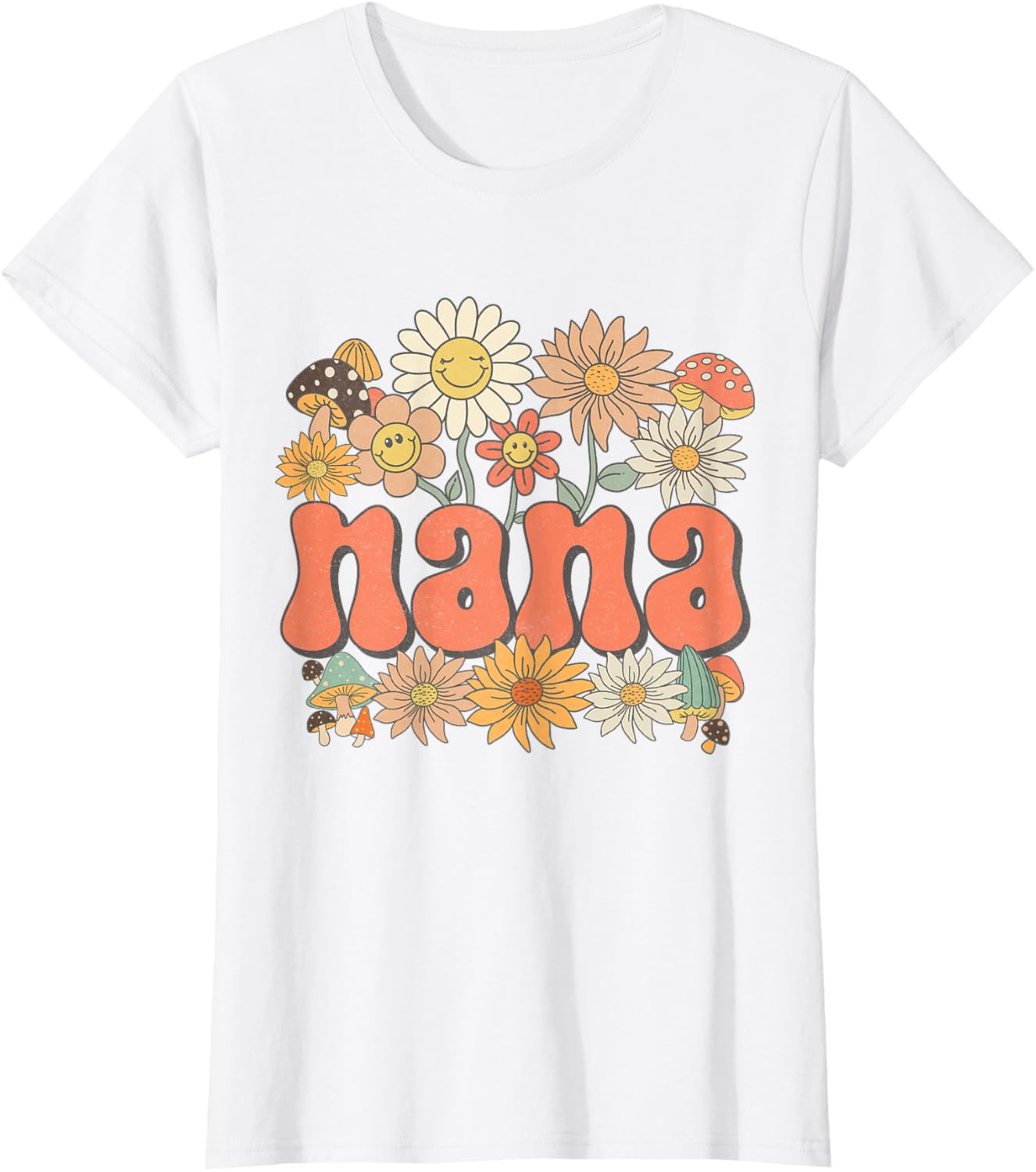 Groovy Nana Floral Hippie Retro Daisy Flower Mother's Day