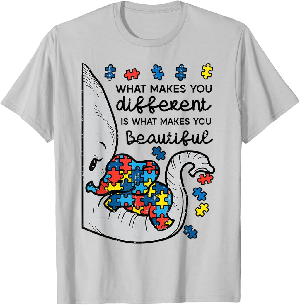 What Makes You Different Beautiful Elephant Autism Awareness