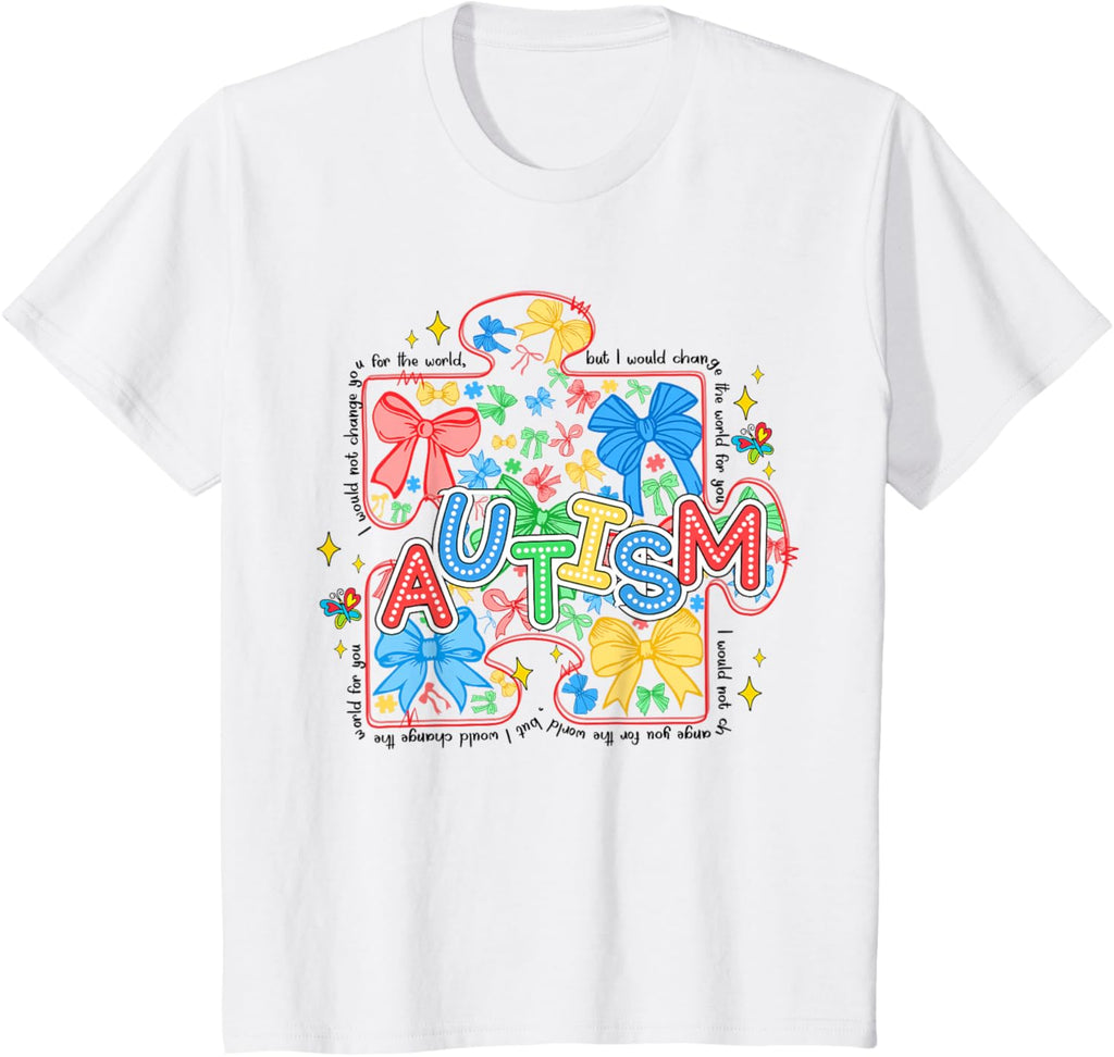 Autism Awareness Coquette Bow Autism Awareness Puzzle Piece