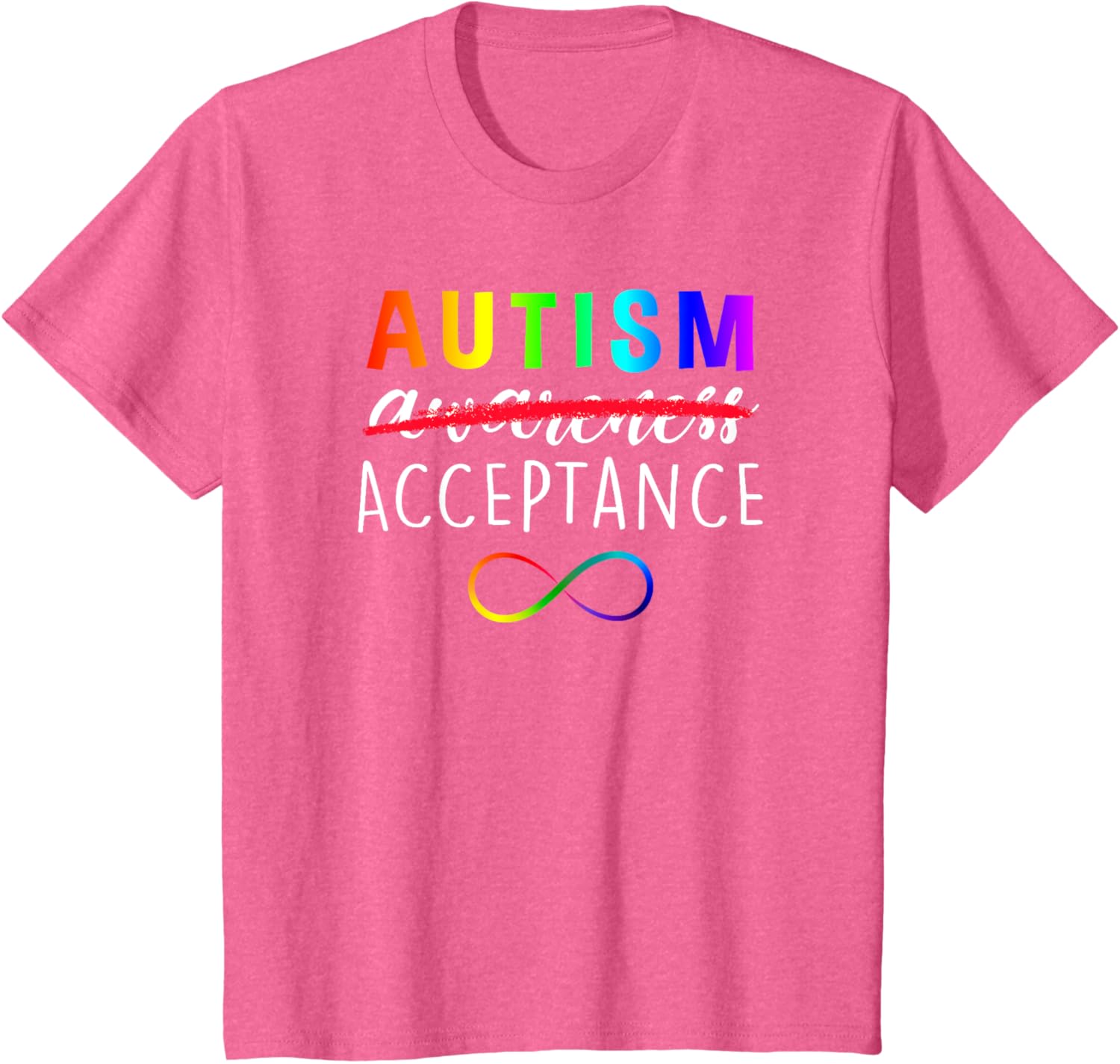 Autism - Red Instead - Acceptance Not Awareness