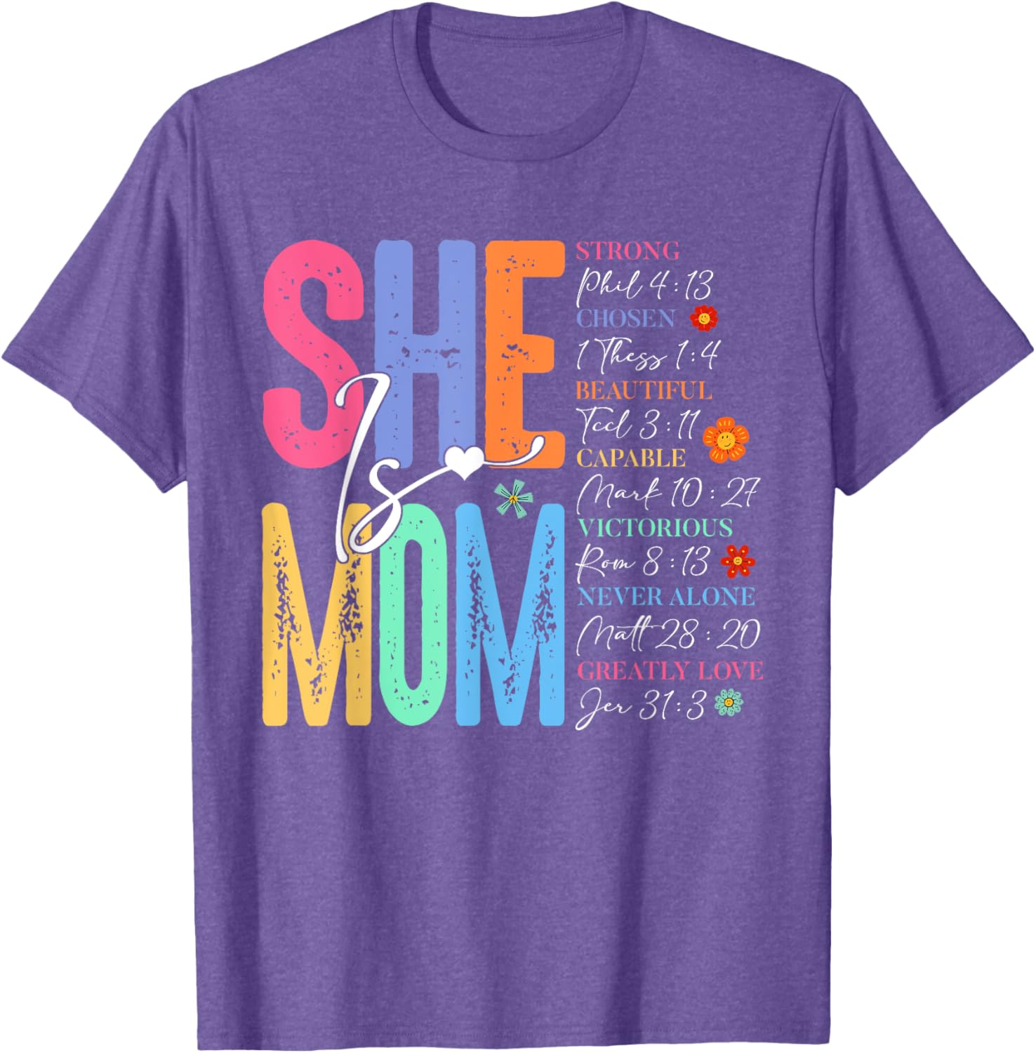 She Is Mom Christian Mother's Day Jesus Mama Religious Women