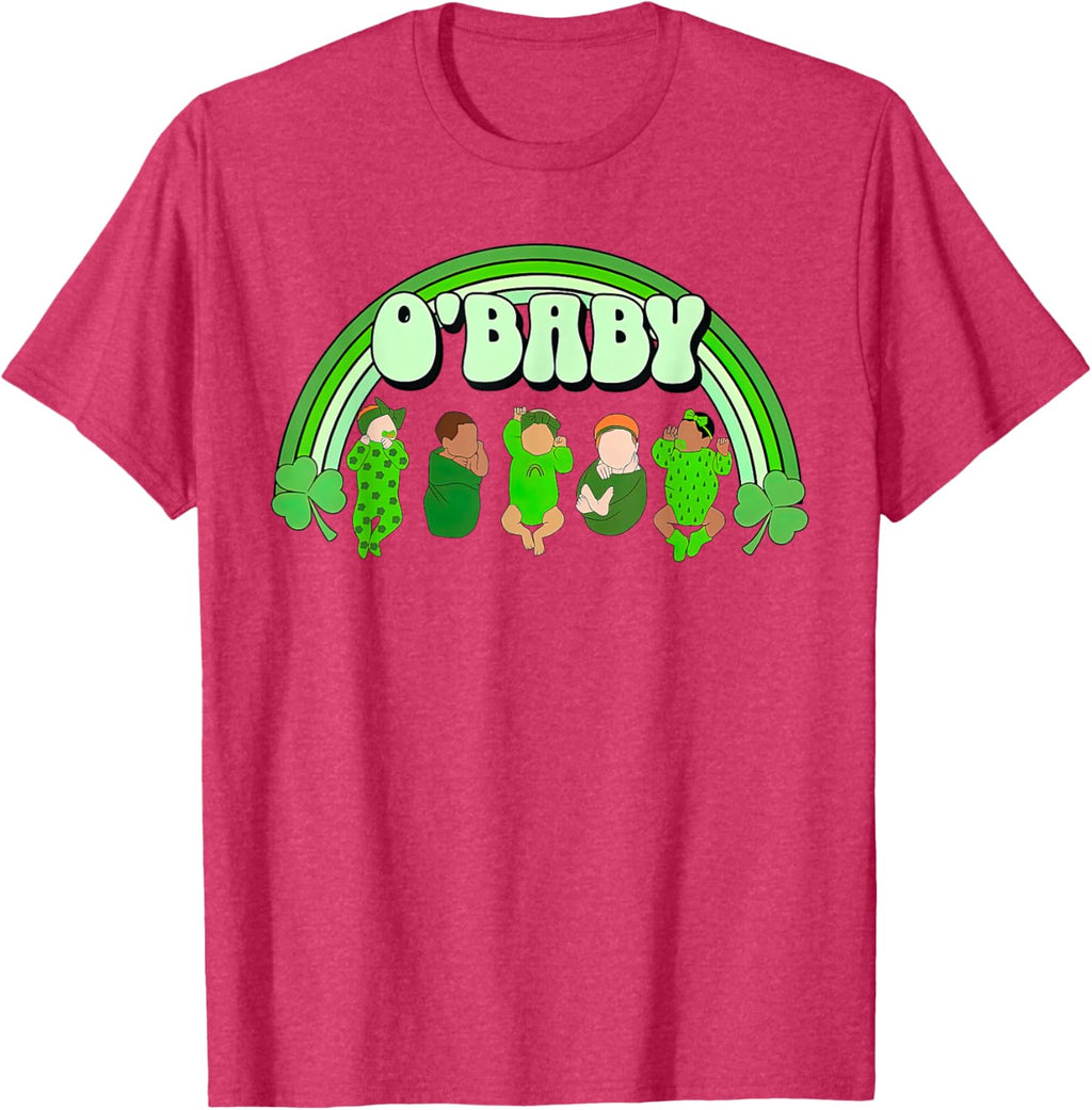 Rainbow Labor And Delivery Nurse Saint Patrick's Day NICU