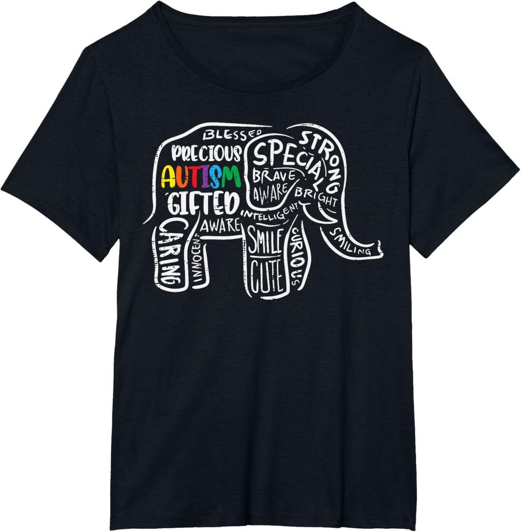 Autism Awareness Elephant Acceptance Autistic Men Women Kids