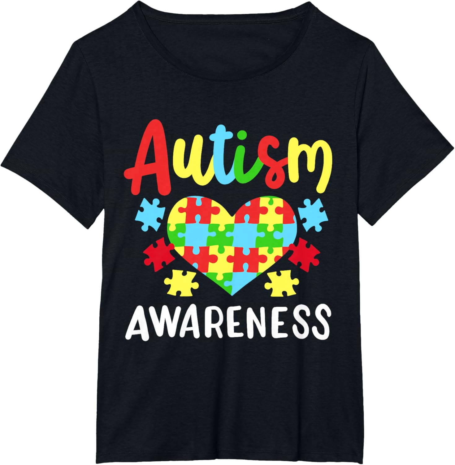 Autism Awareness T-Shirt, Small, Black