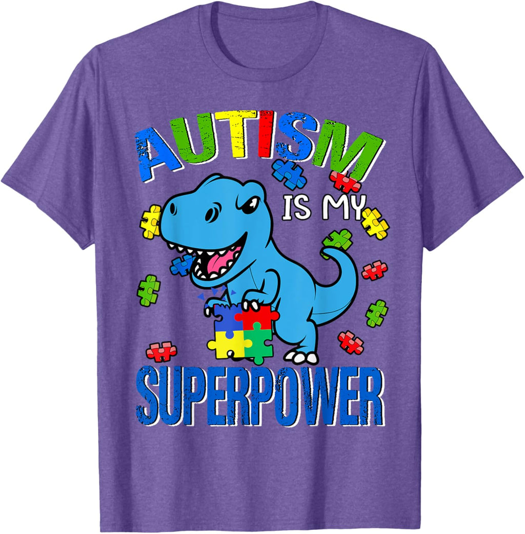 Kids Autism Is My Superpower Funny Awareness Boy Toddler