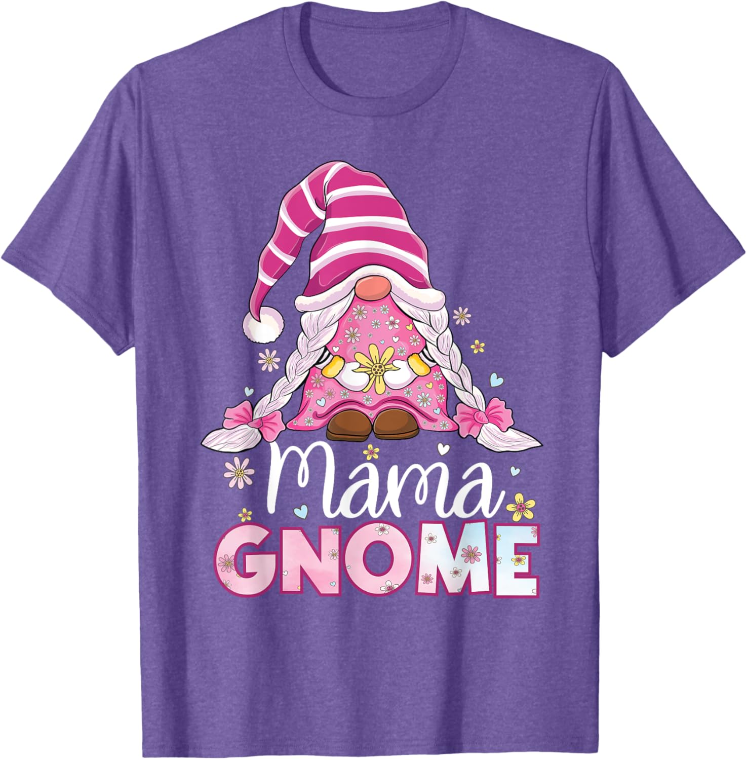 Flower For Mom Gnomies Cute Gnome Mom Happy Mother's Day
