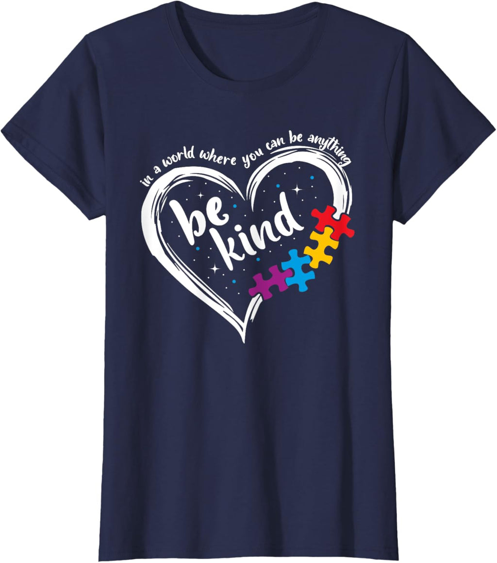 Autism Be Kind Women Blue Be Kind Autism Awareness