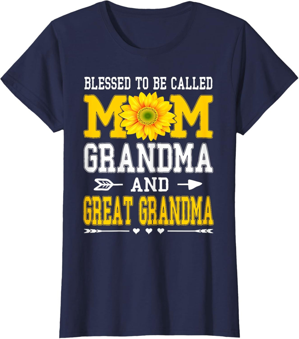 Blessed To Be Called Mom Grandma Great Grandma Mother's Day Mother Shirt
