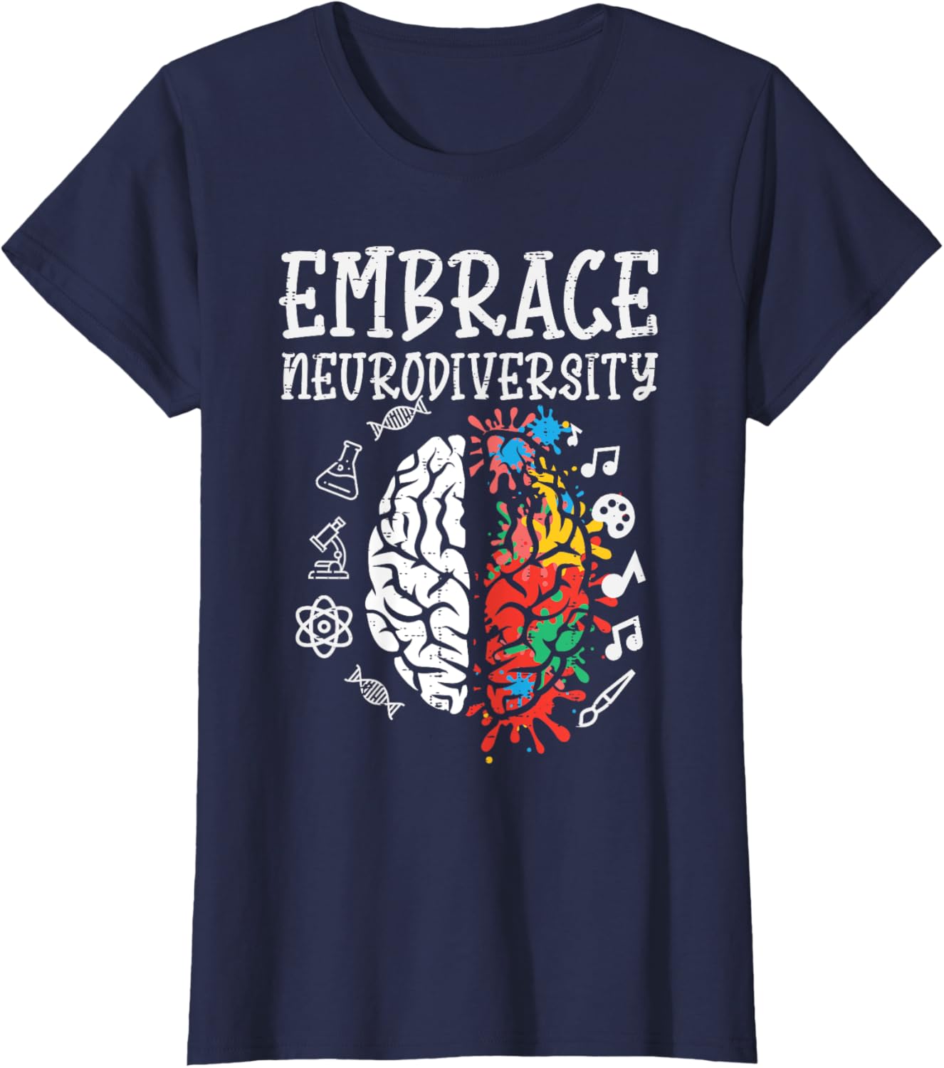 Embrace Neurodiversity Autism Awareness ASD Men Women Kids