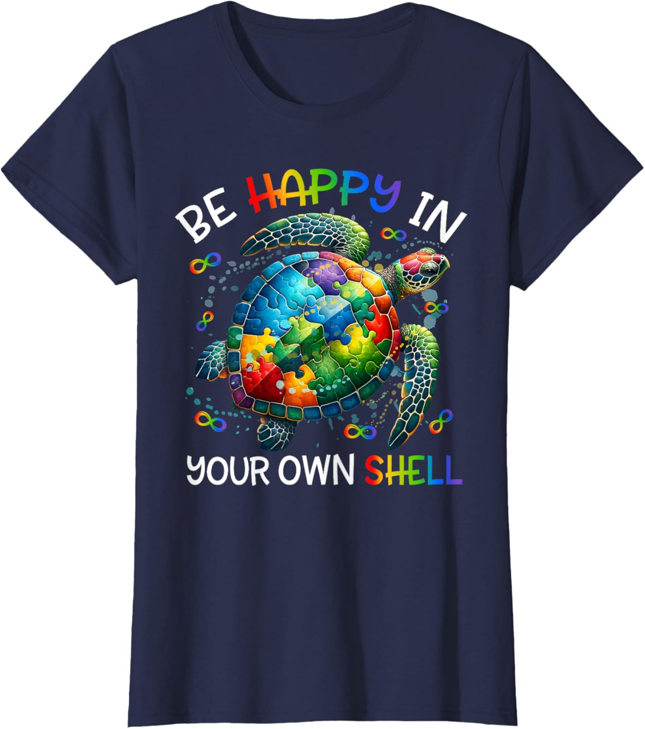 Puzzle Turtle Be Happy In Your Own Shell Autism Awareness