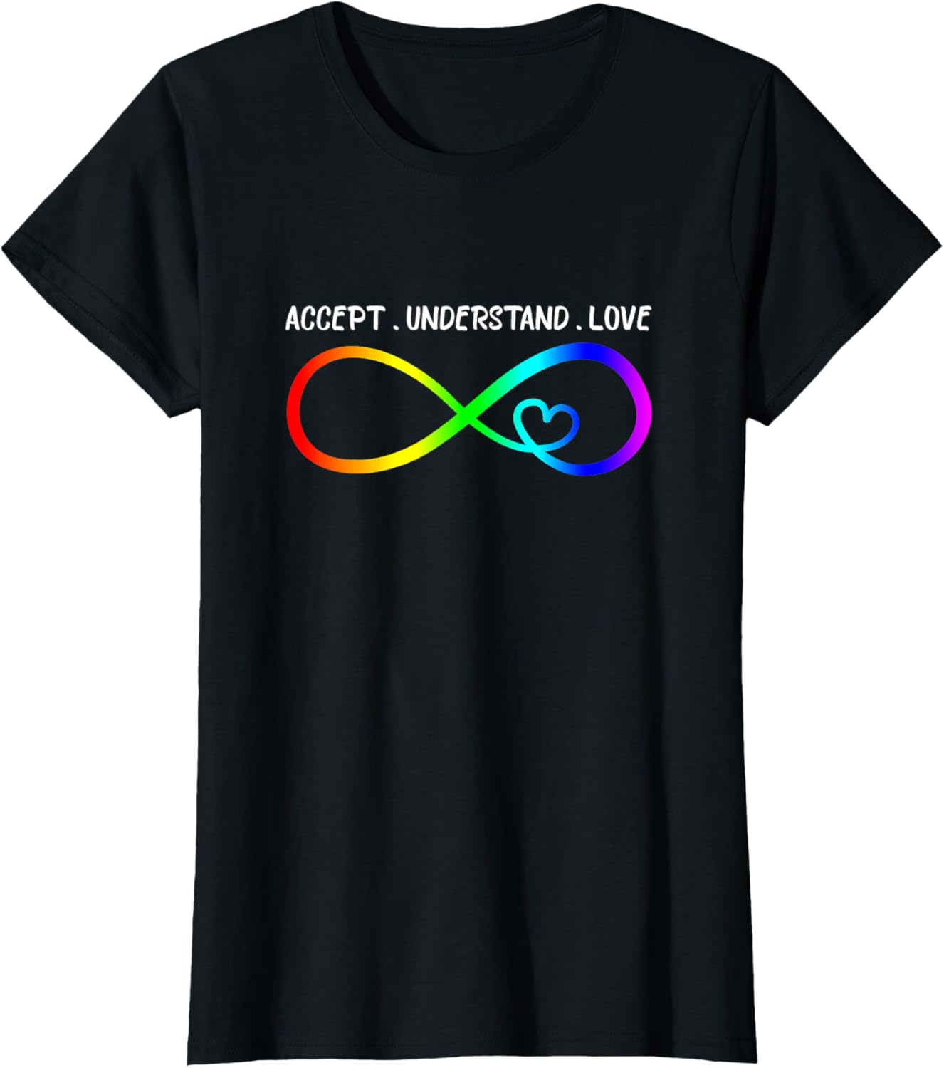 Accept Understand Love Heart Infinity Autism Awareness