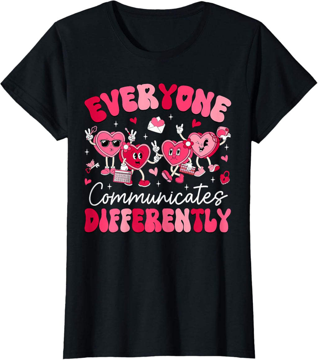 Everyone Communicates Differently Autism Valentines Day