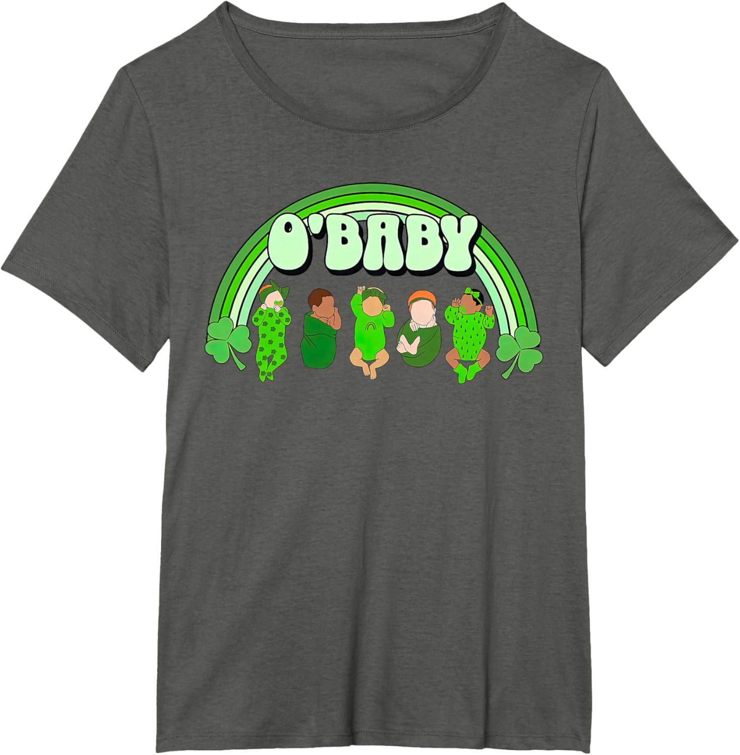 Rainbow Labor And Delivery Nurse Saint Patrick's Day NICU