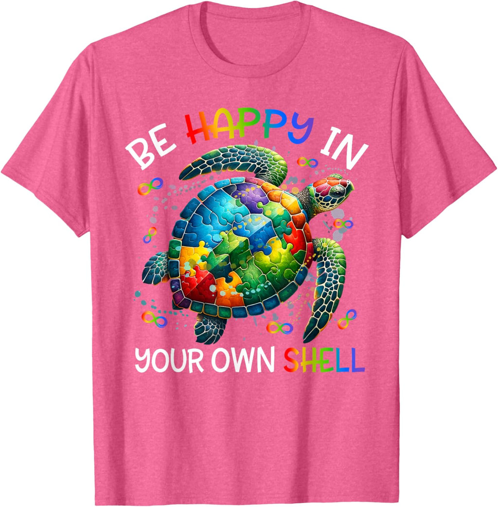 Puzzle Turtle Be Happy In Your Own Shell Autism Awareness