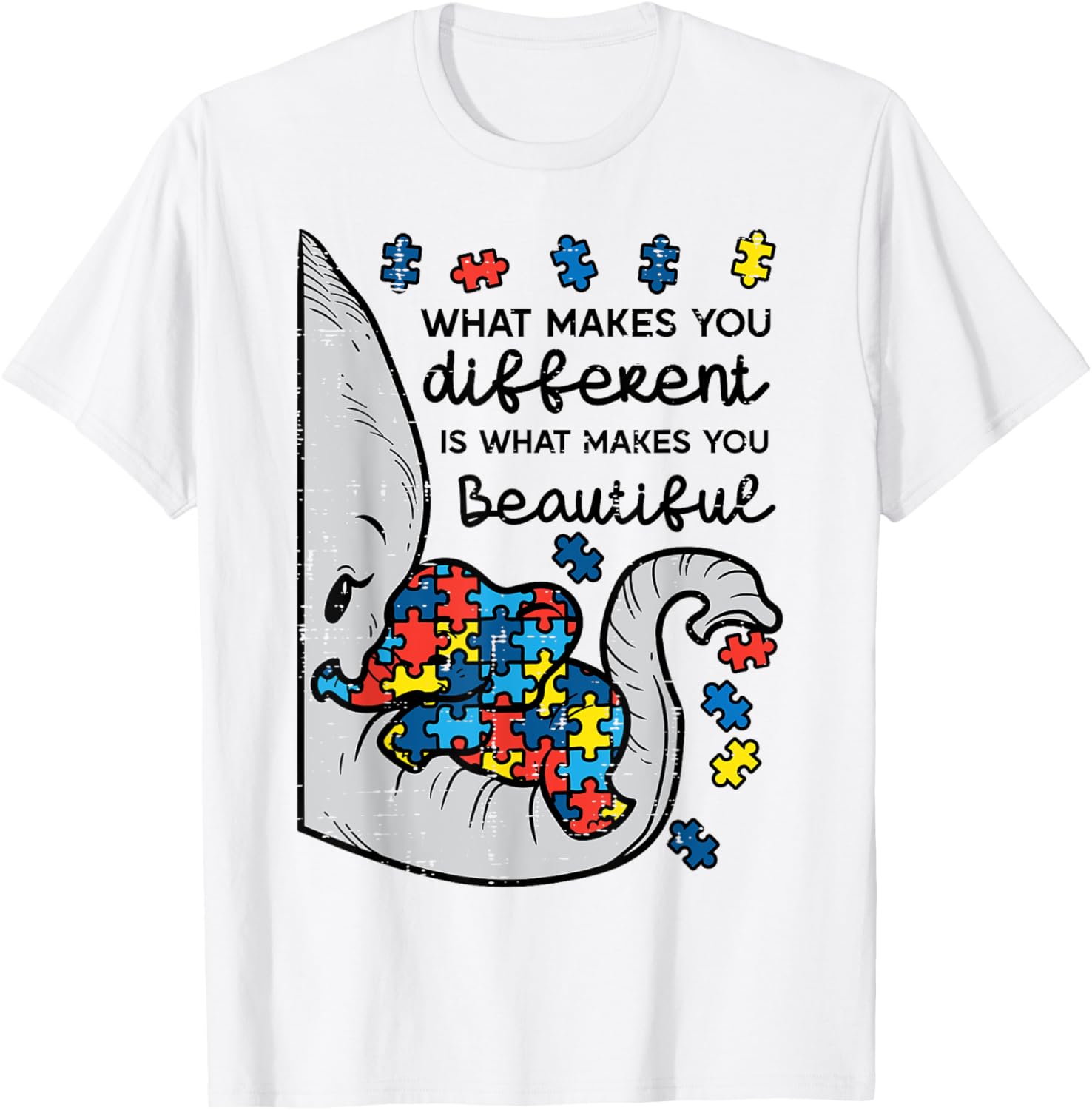 What Makes You Different Beautiful Elephant Autism Awareness