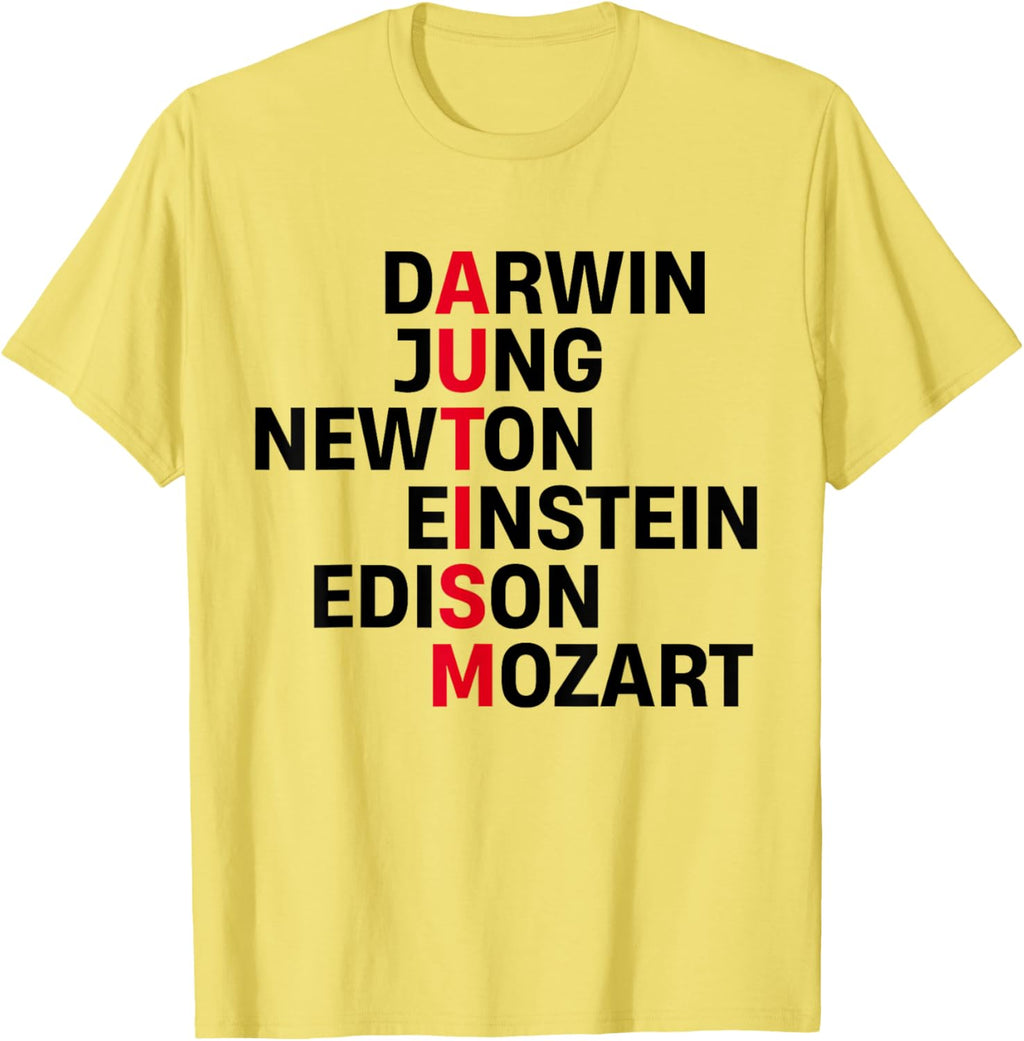 Darwin Jung Newton Einstein Edison Mozart Autism Awareness