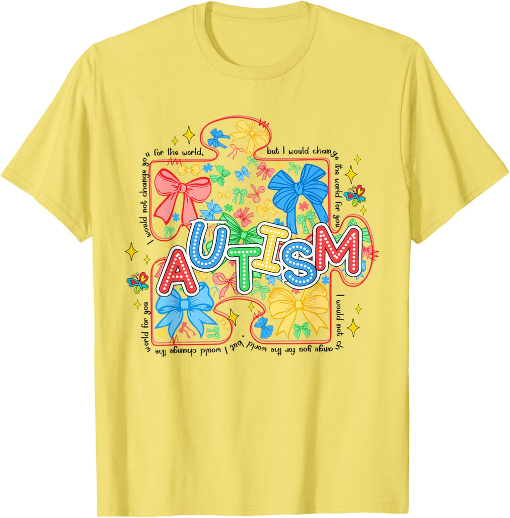 Autism Awareness Coquette Bow Autism Awareness Puzzle Piece
