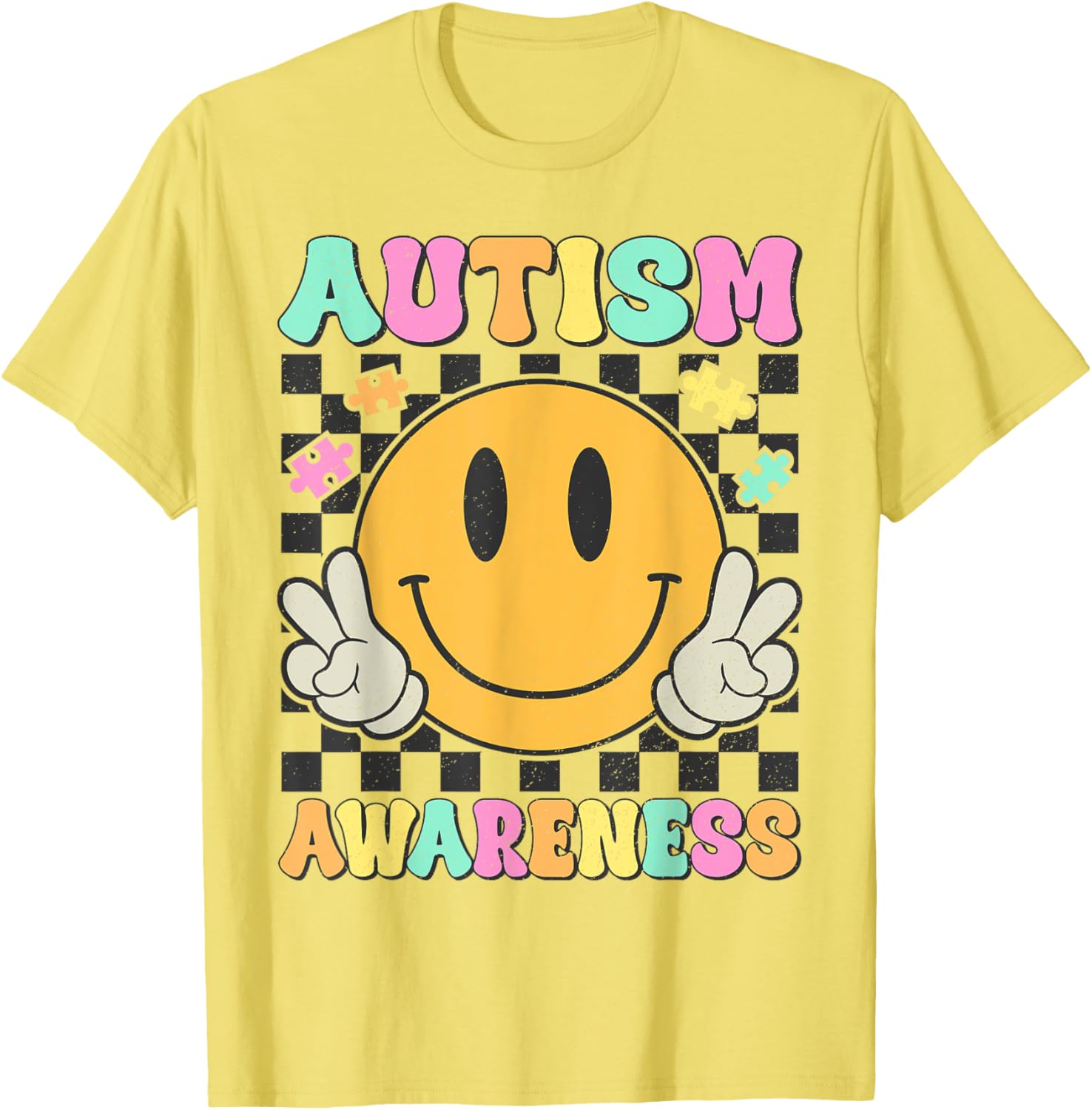 Autism Awareness Kids Men Women Smile Face Autistic Autism
