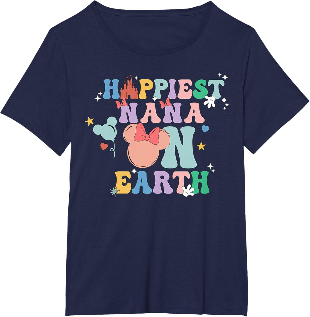 Happiest Nana On Earth Groovy Mom Mother's Day Mother Shirt