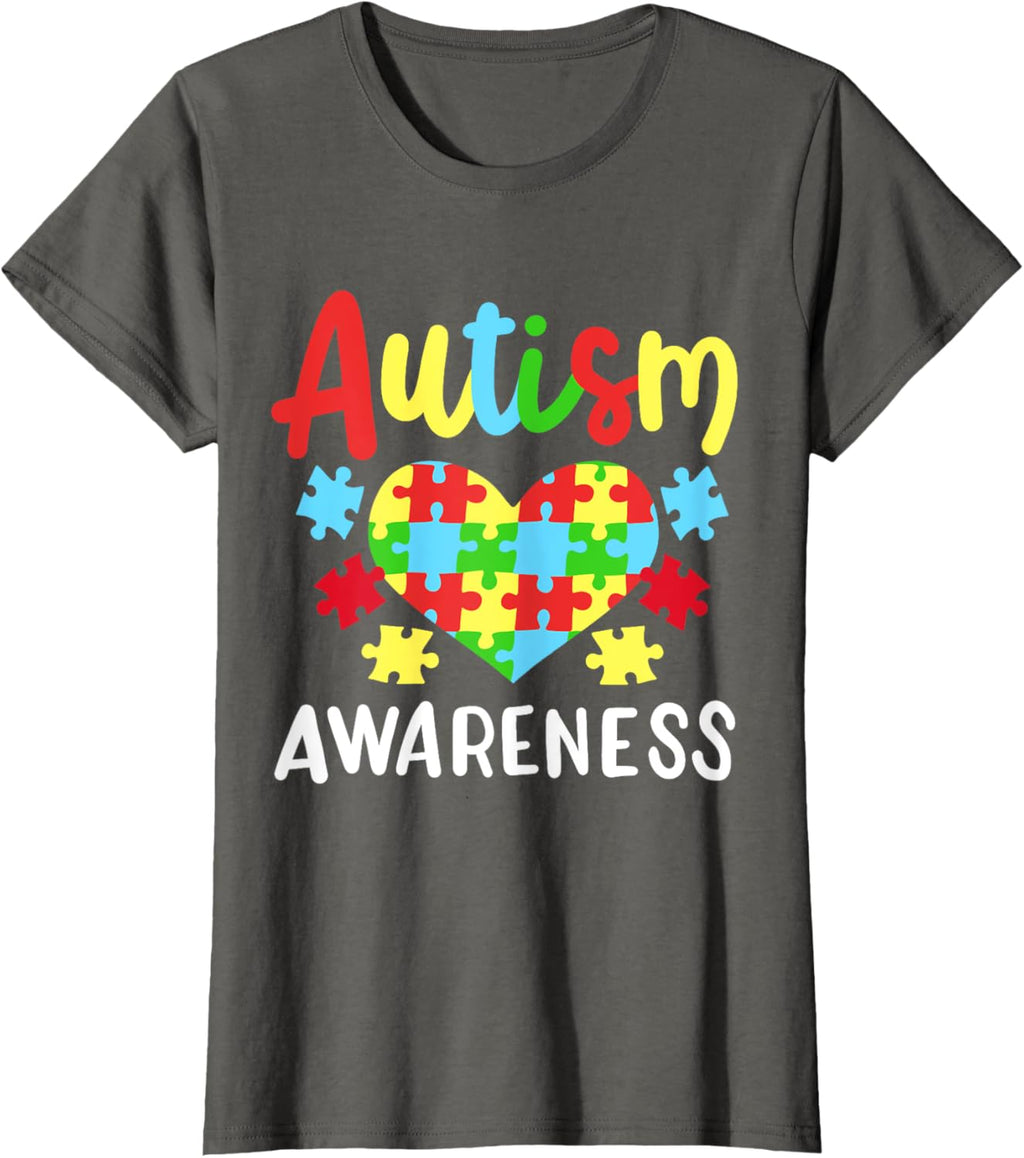 Autism Awareness T-Shirt, Small, Black