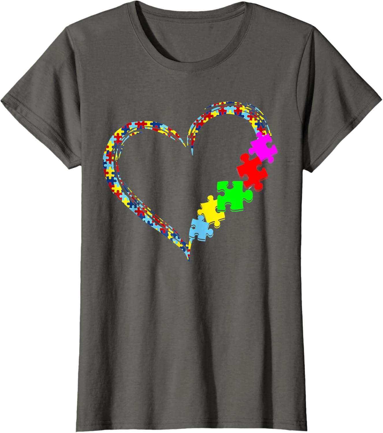 Autism Awareness Love Heart Puzzle Piece Gift Men Women
