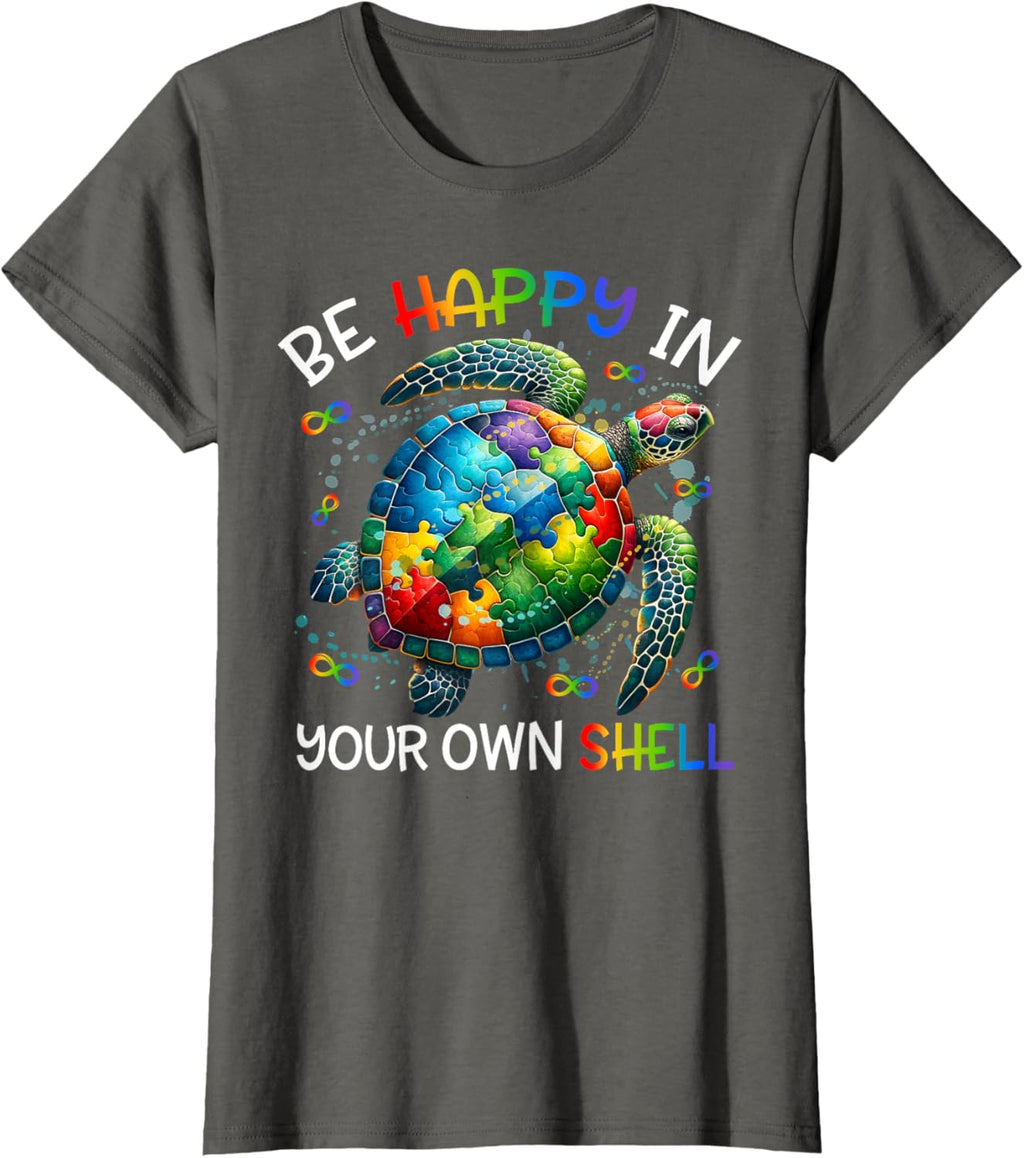 Puzzle Turtle Be Happy In Your Own Shell Autism Awareness