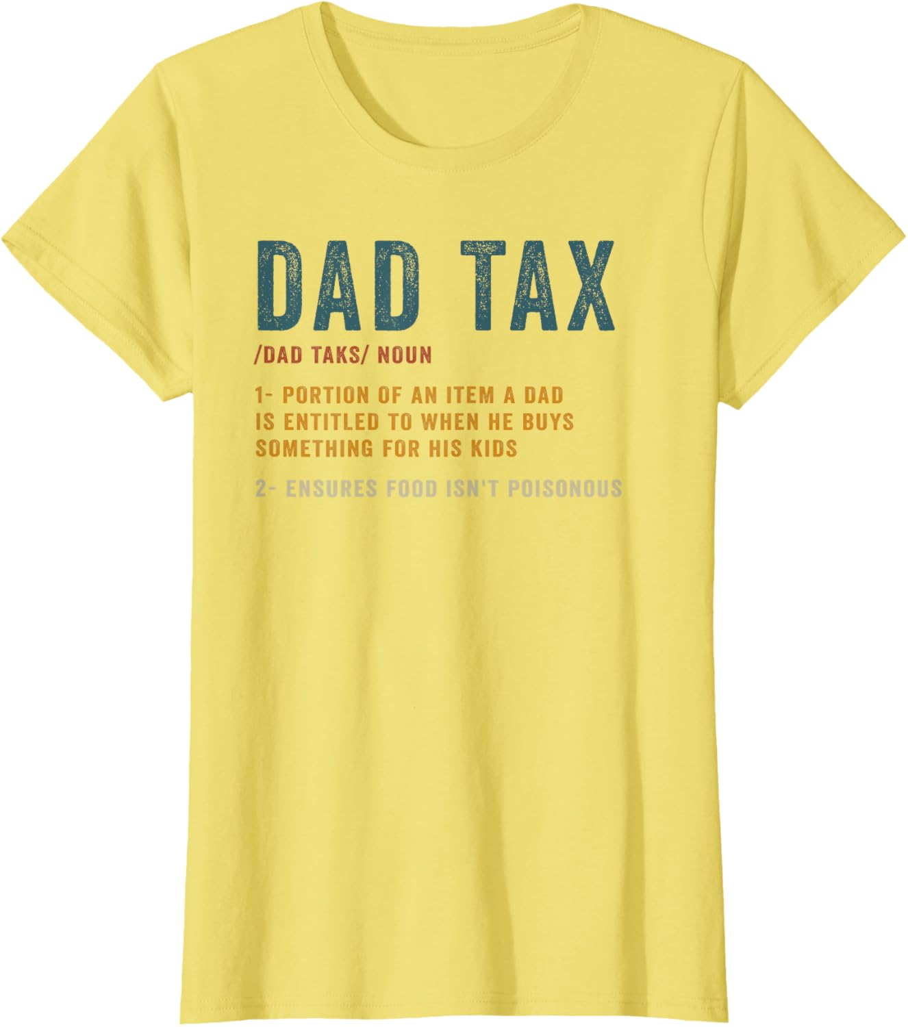 Vintage Dad Tax Definition Men Funny Father's Day