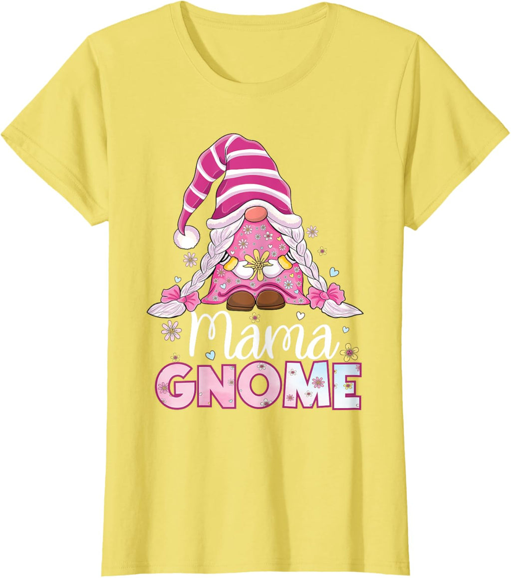 Flower For Mom Gnomies Cute Gnome Mom Happy Mother's Day
