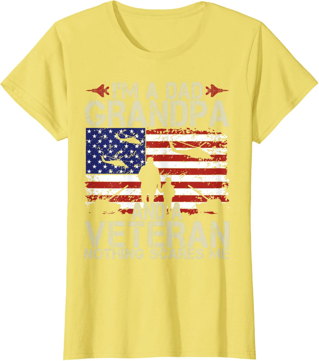 I'm A Dad Grandpa And Veteran Fathers Day Papa Grandpa Gifts