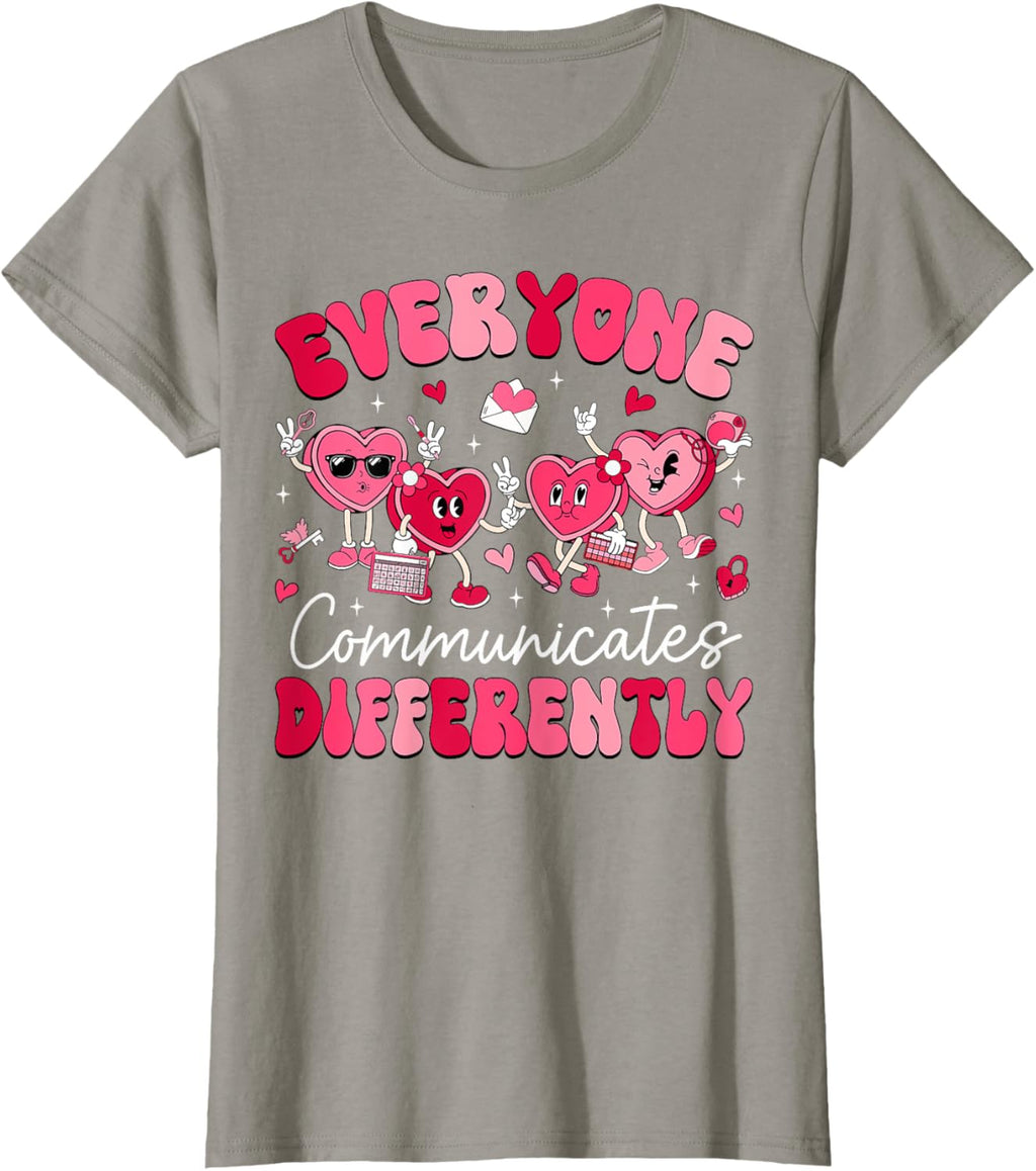 Everyone Communicates Differently Autism Valentines Day