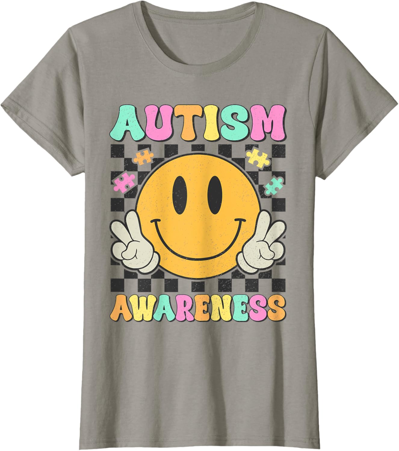 Autism Awareness Kids Men Women Smile Face Autistic Autism