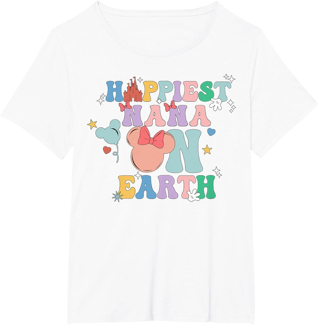Happiest Nana On Earth Groovy Mom Mother's Day Mother Shirt