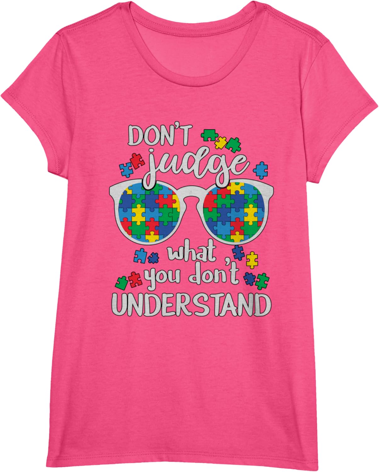 Don't Judge Understand Love Autistic Kids Autism Awareness