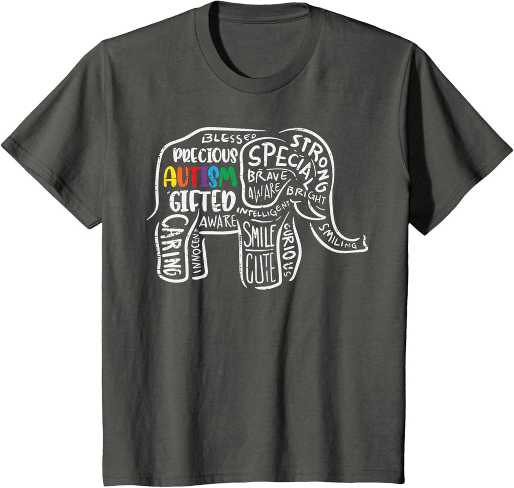 Autism Awareness Elephant Acceptance Autistic Men Women Kids
