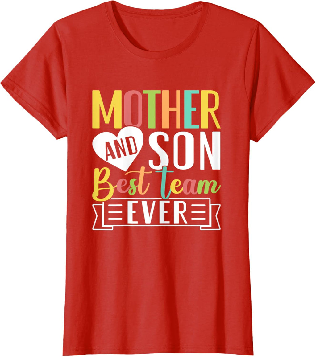 Mothers Day Mama Mom Son Love Mommy Mama Mother's Black Unisex Classic Fit Crew Neck Short Sleeve Mother Shirt