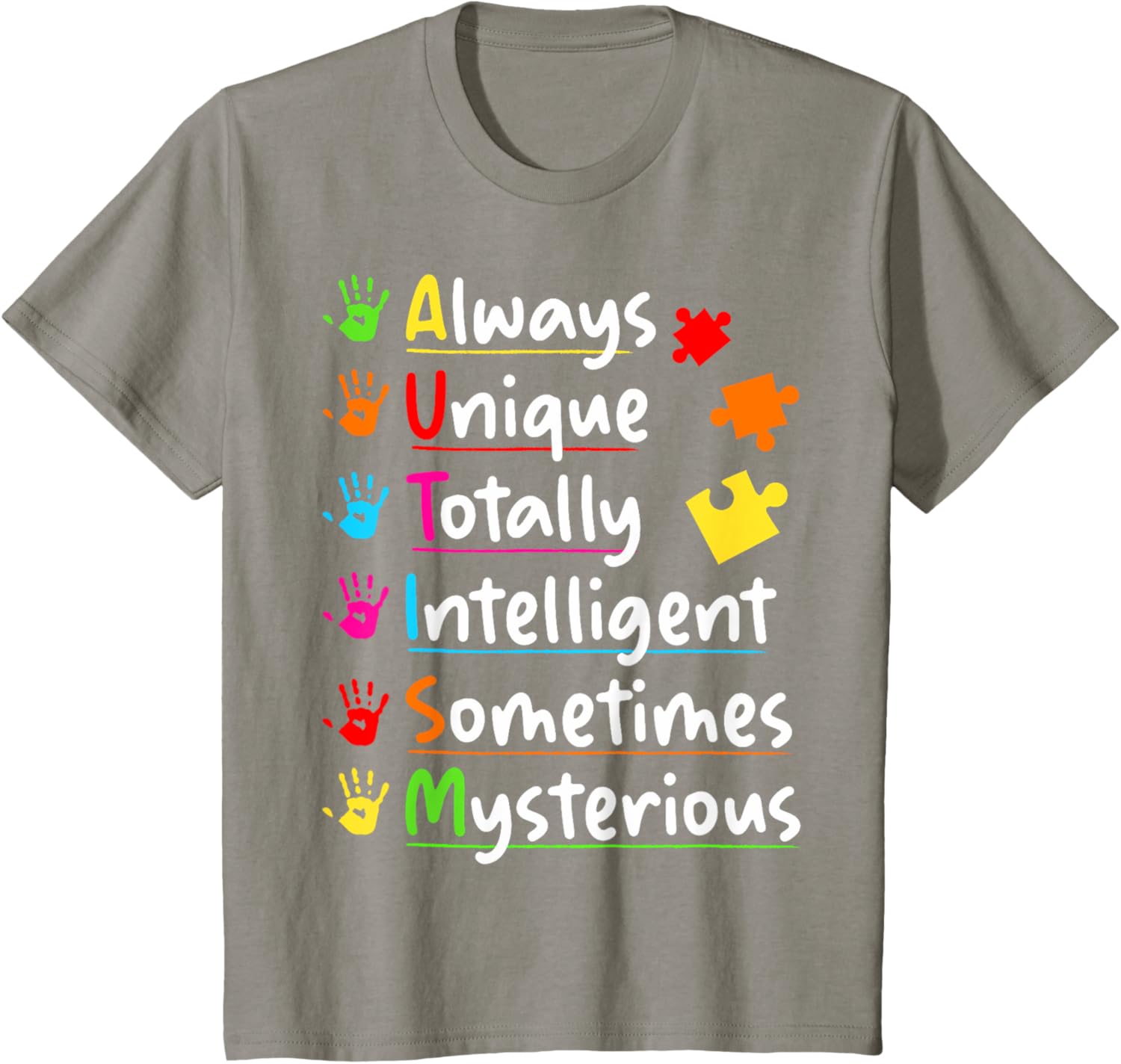 Always Unique Autism Awareness Totally Intelligent Kids
