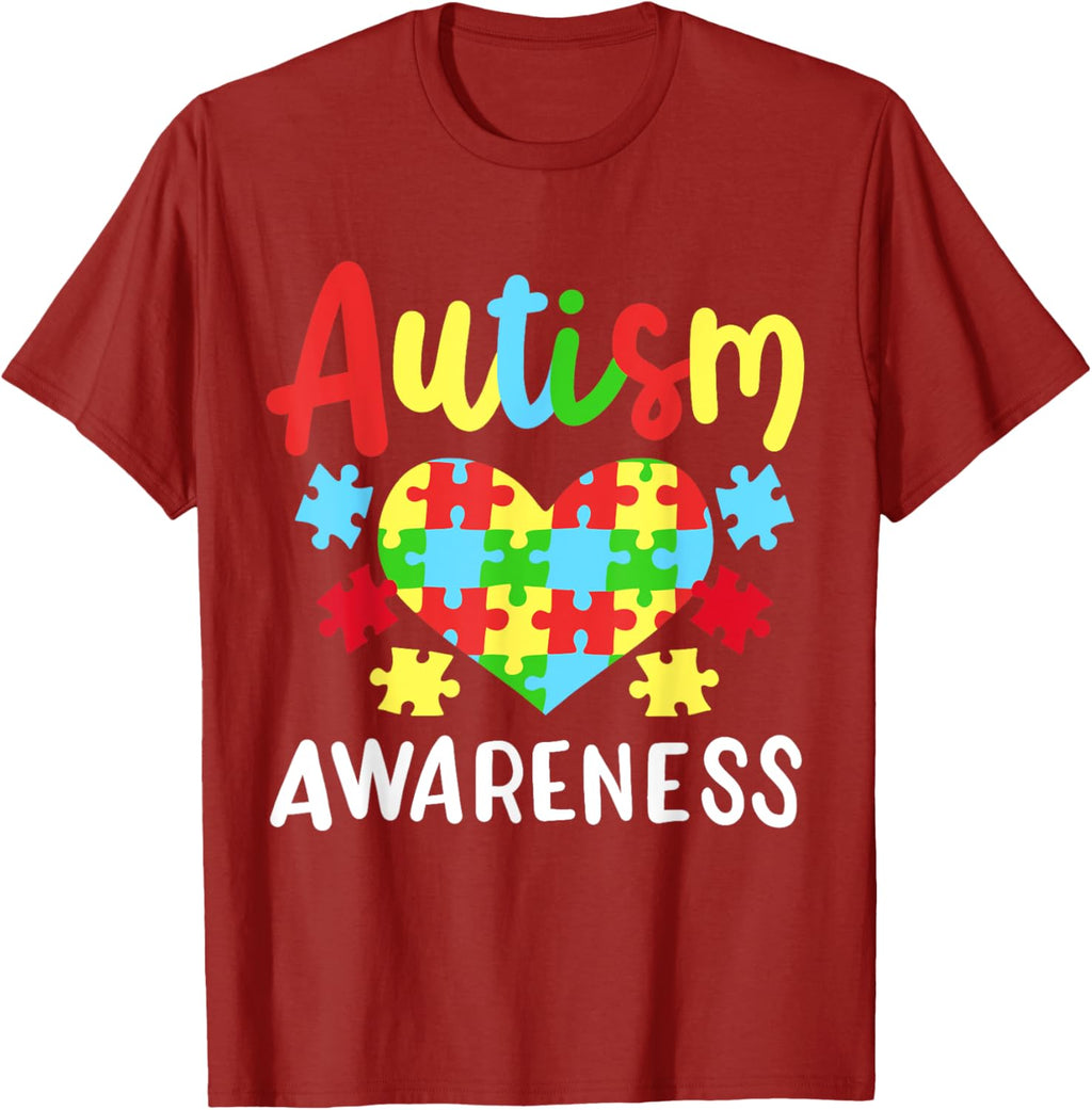Autism Awareness T-Shirt, Small, Black