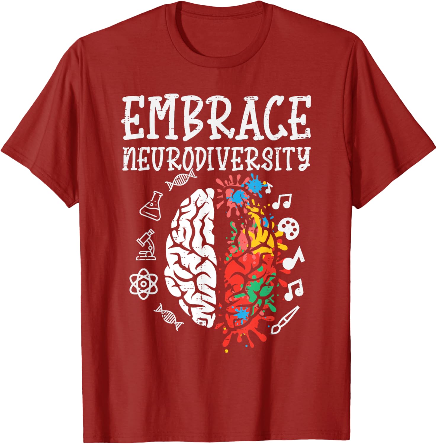 Embrace Neurodiversity Autism Awareness ASD Men Women Kids
