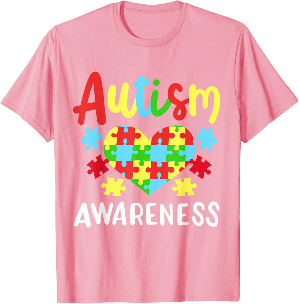 Autism Awareness T-Shirt, Small, Black