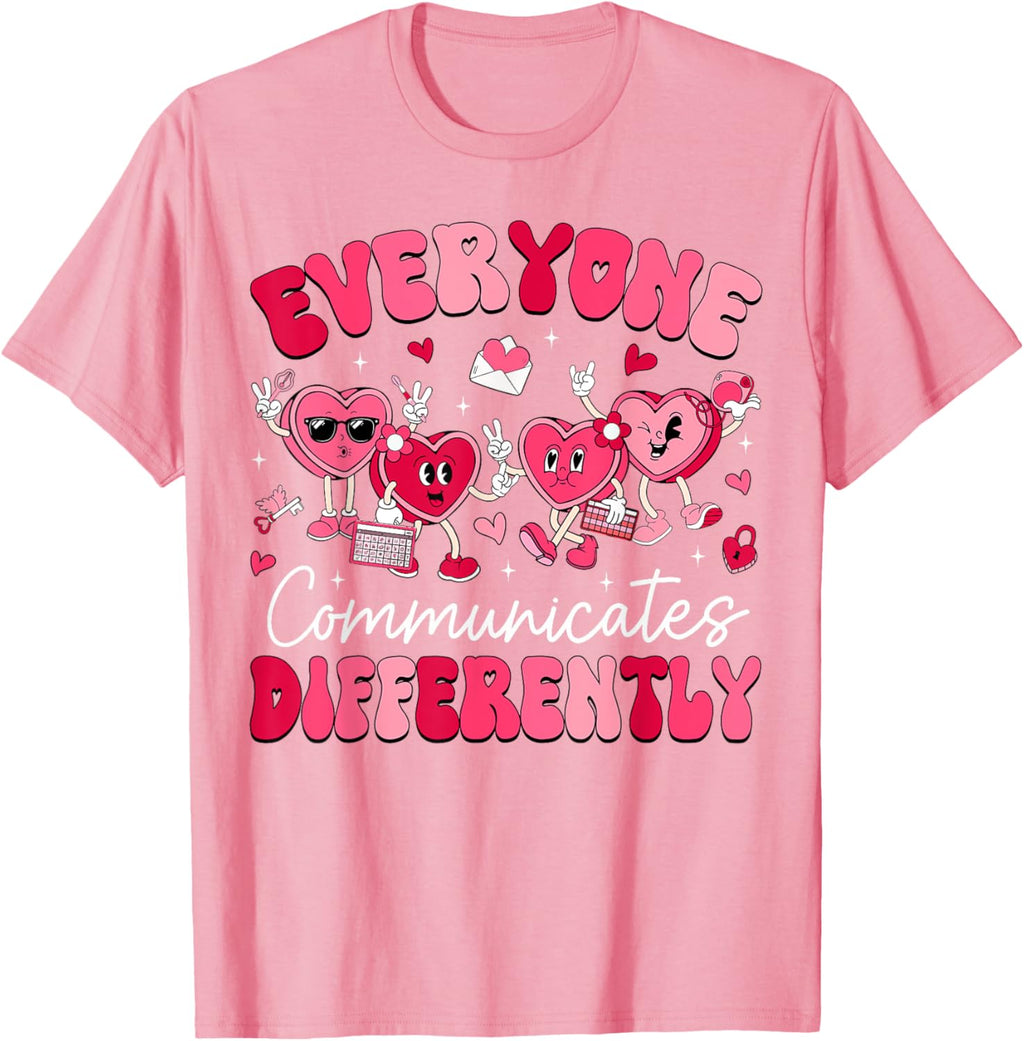 Everyone Communicates Differently Autism Valentines Day
