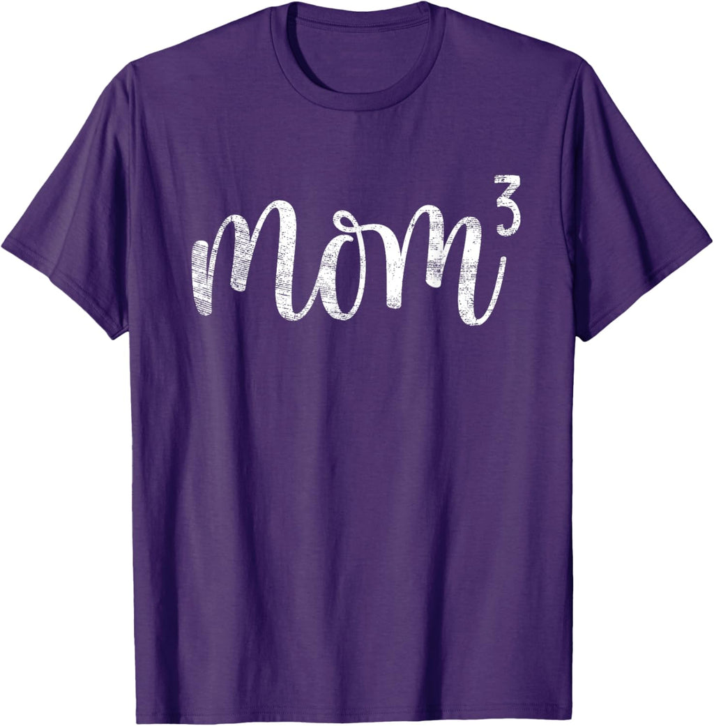 Mom3 Mom Cubed Mother of Three Mama of 3 Gifts Mothers Day