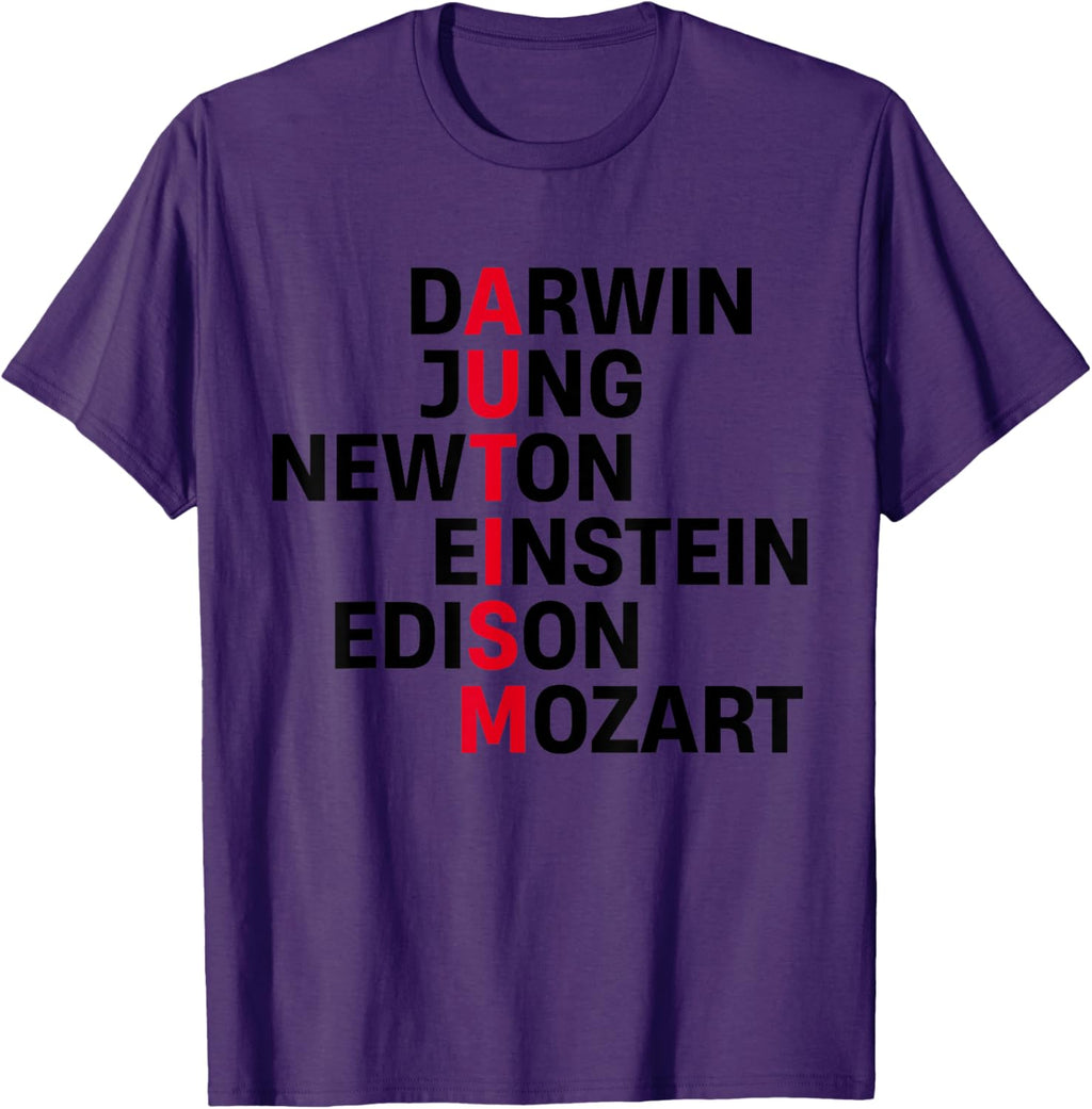 Darwin Jung Newton Einstein Edison Mozart Autism Awareness