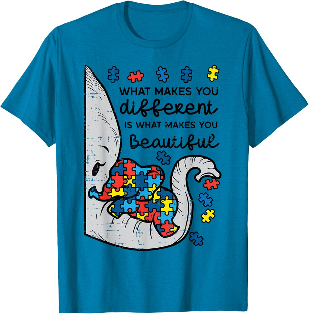 What Makes You Different Beautiful Elephant Autism Awareness