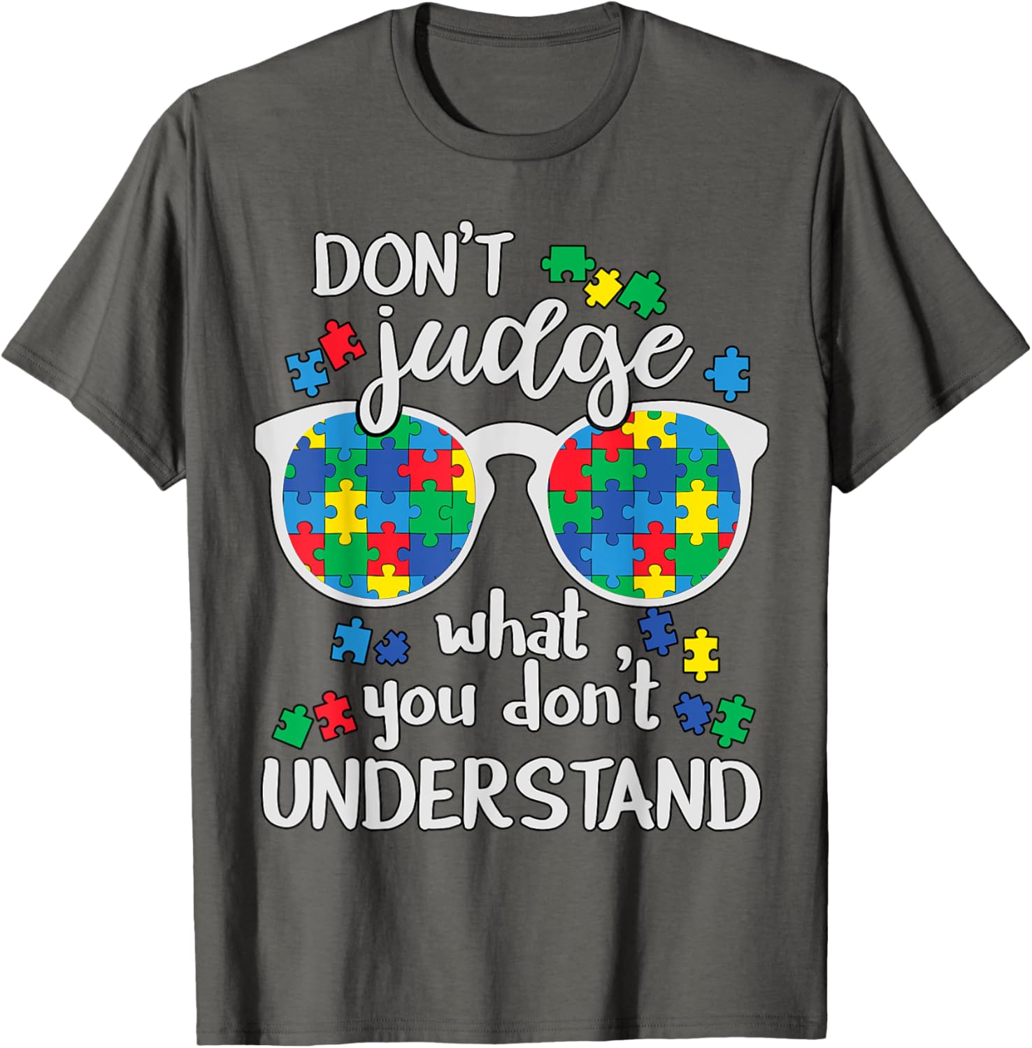 Don't Judge Understand Love Autistic Kids Autism Awareness