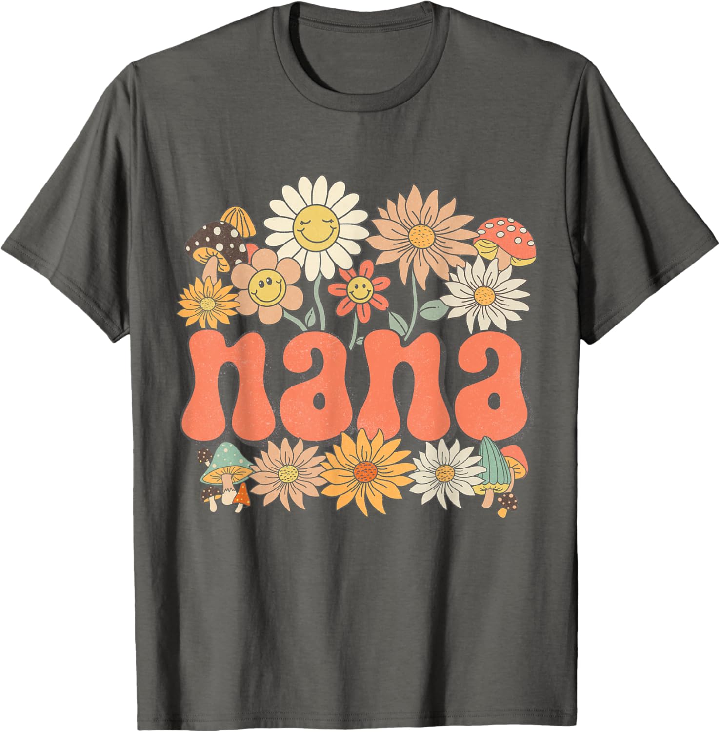 Groovy Nana Floral Hippie Retro Daisy Flower Mother's Day