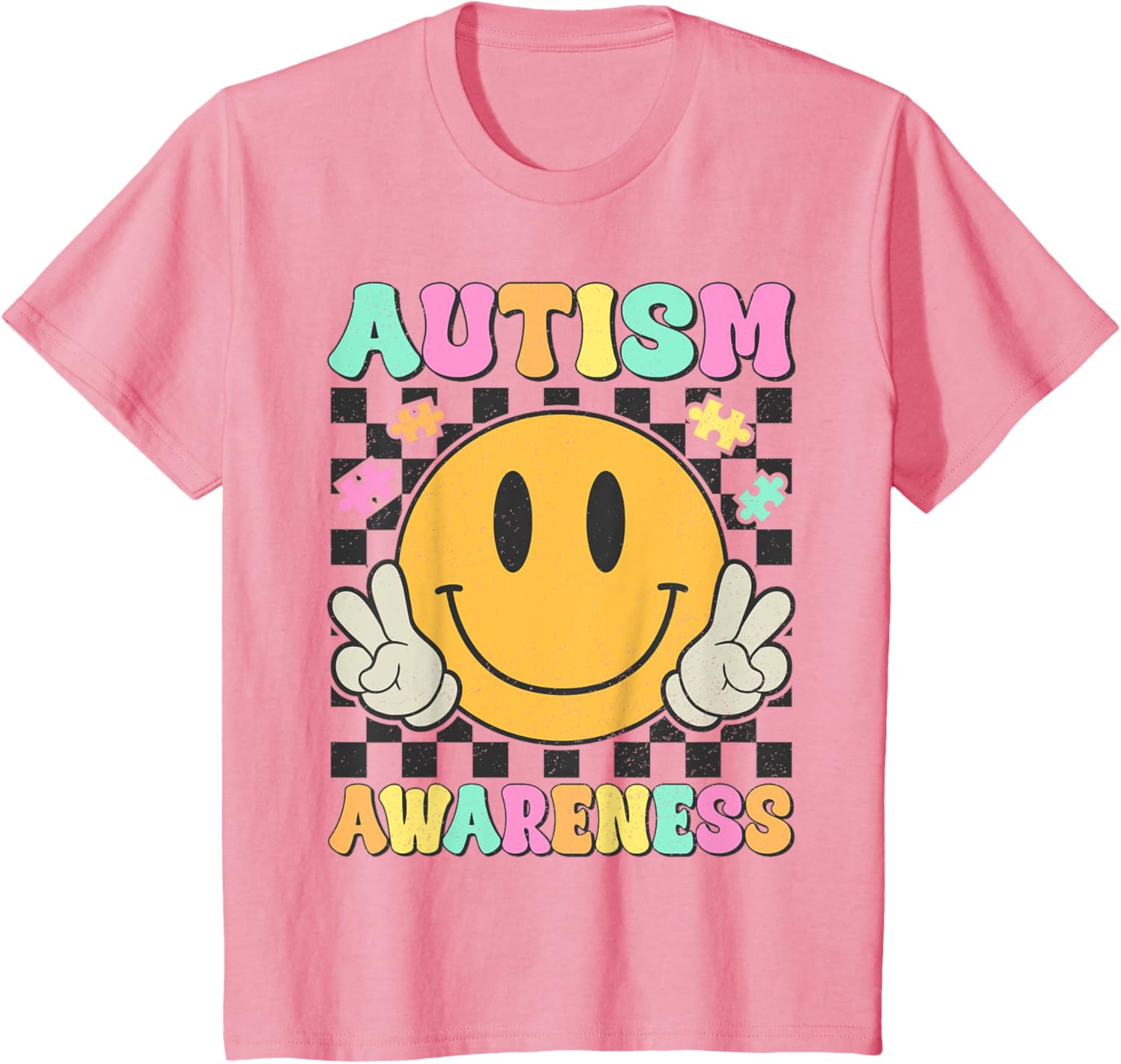 Autism Awareness Kids Men Women Smile Face Autistic Autism