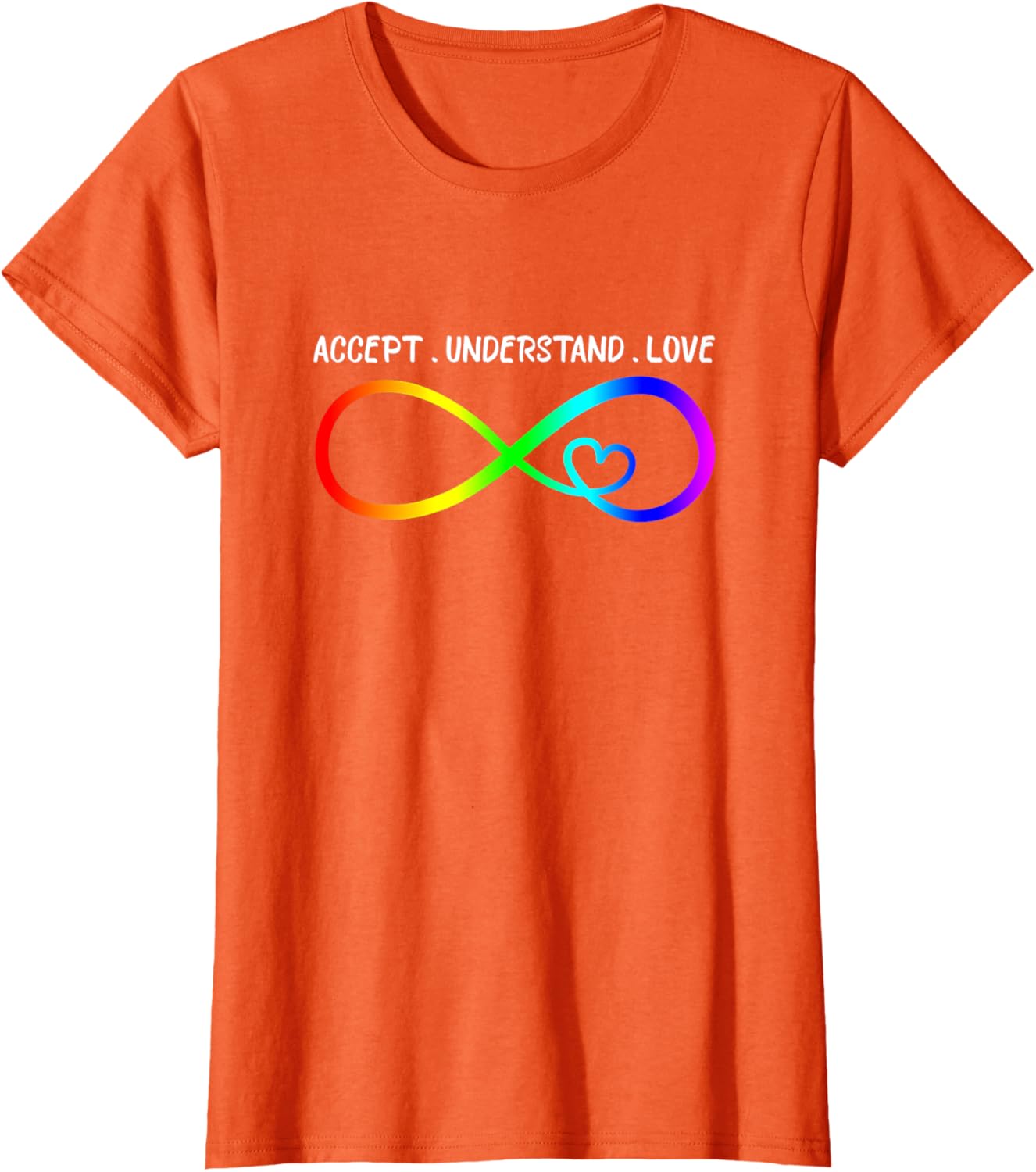 Accept Understand Love Heart Infinity Autism Awareness